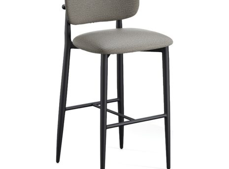 2551BLKGRY1220AM - SHINTO STOOL CHAIR GRY