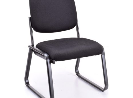 2709MVBLACKEU01 - CLIENT CHR W/O ARMS-BLK EU01