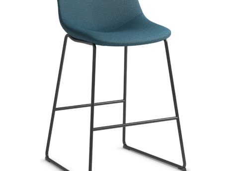 36351 - ZEST BISTRO STOOL - BLK FRAME/DK