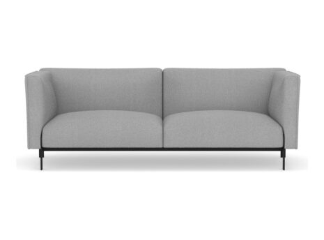 67331GREY7403 - ARLO 3 SEAT SOFA-BLK LEGS/LT GRAY FF013