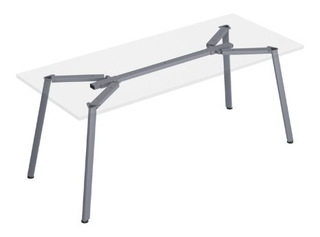 PLTADJDFCHAR - STRUXTURE TABLE FRAME - DESK ONLY - CHARCOAL